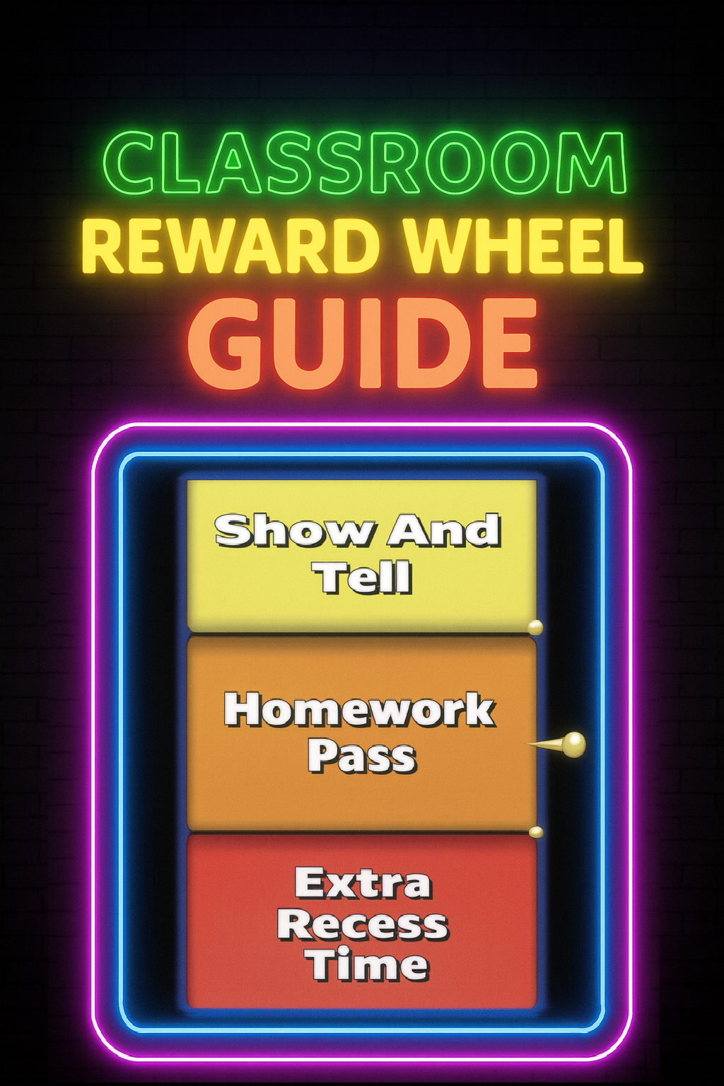 Classroom Reward Wheel Guide